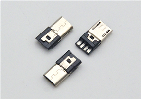 Micro USB with five front pins and four rear pins